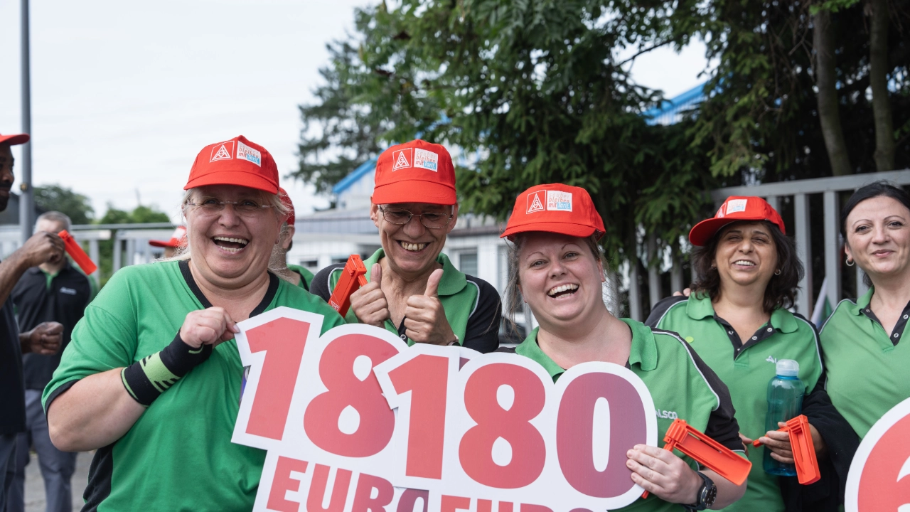 Warnstreik Textile Dienste