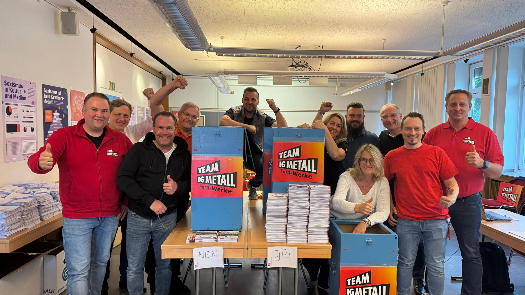 Auszählung Urabstimmung Ford