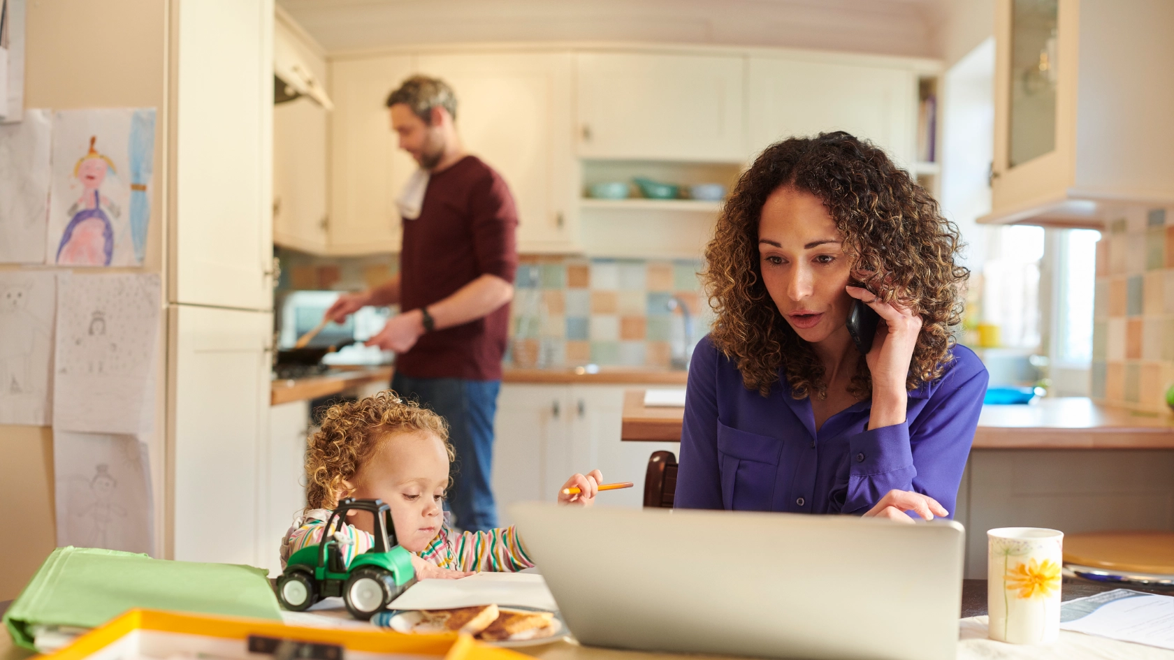 Freizeit und Familie<br/><br/>Von zu Hause aus Arbeiten.