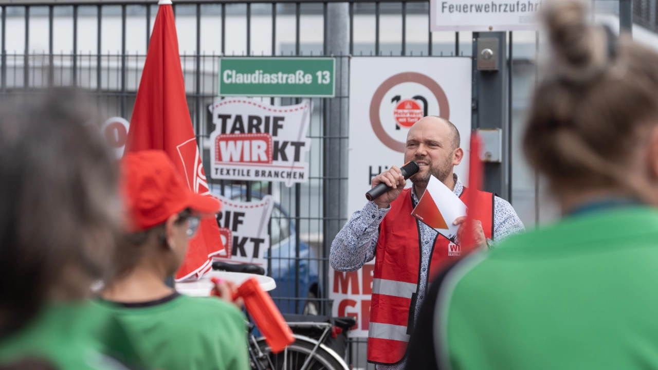 Warnstreik Textile Dienste