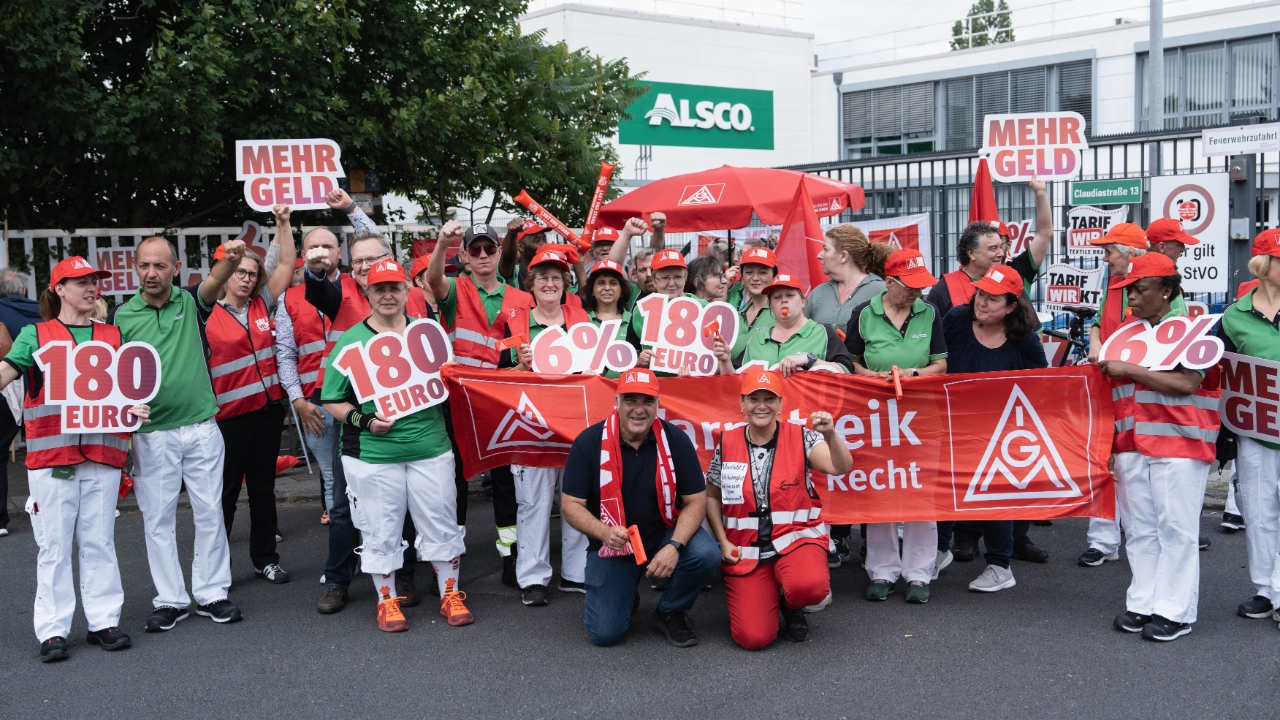 Warnstreik Textile Dienste