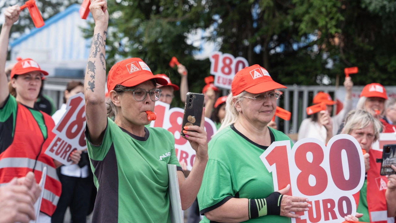 Warnstreik Textile Dienste