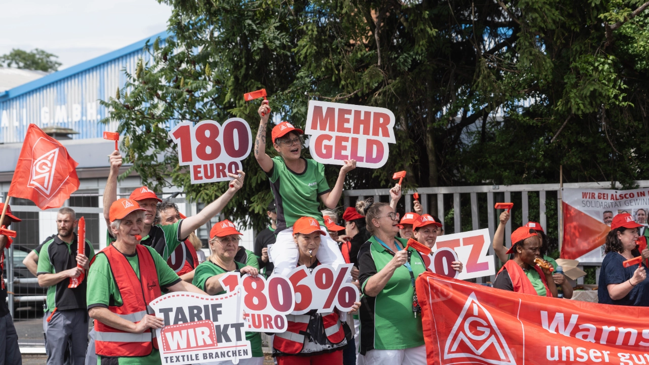 Warnstreik Textile Dienste