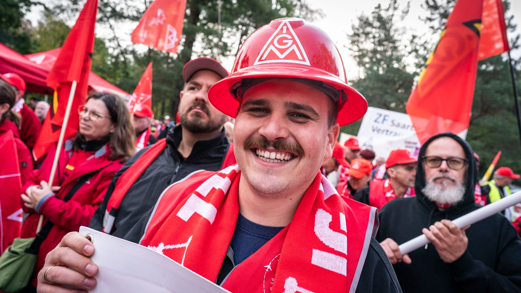 Tarifauftakt Metall-und Elektroindustrie in Frankfurt