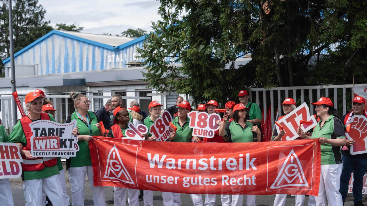 Warnstreik Textile Dienste