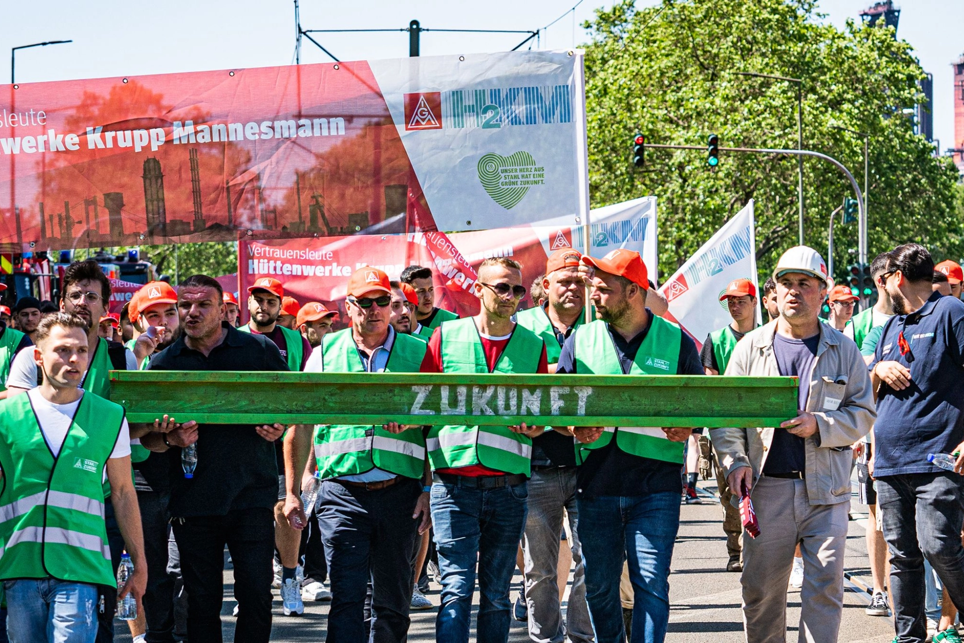 Stahl-Aktionstag am 14.6.2023 in Duisburg