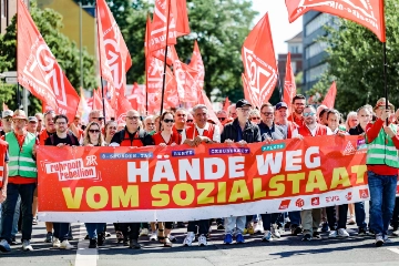 Aktionen gegen den Abbau des Sozialstaats 