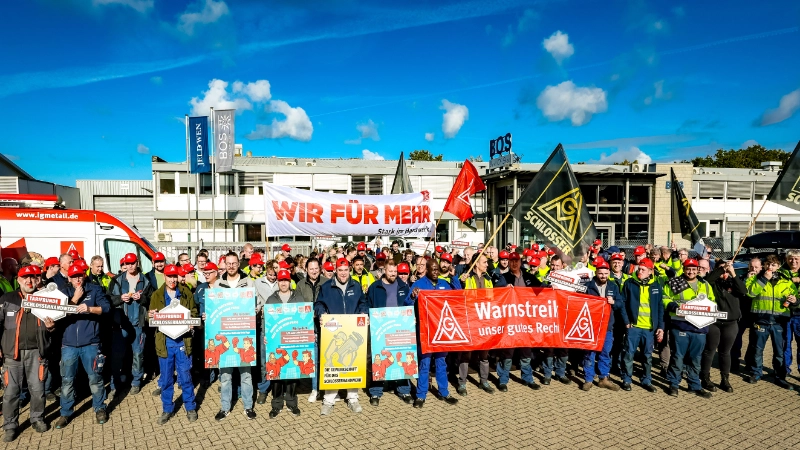 Schlosser Tarifrunde 2025 Warnstreik