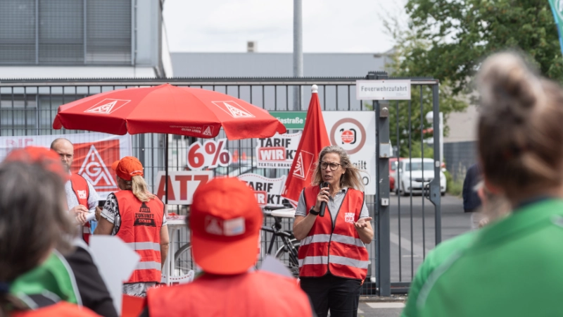 Warnstreik Textile Dienste