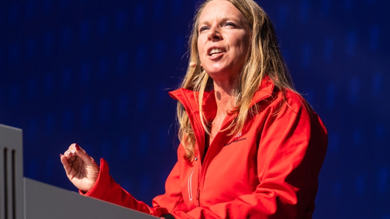 Nadine Boguslawski am Rednerpult