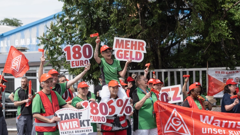 Warnstreik Textile Dienste