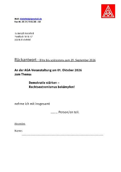 Anmeldung Demokratie stärken!