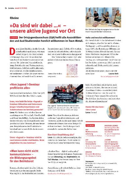 Lokalseite September/Oktober 2022