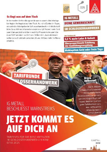Flugblatt nach der zweiten Verhandlung