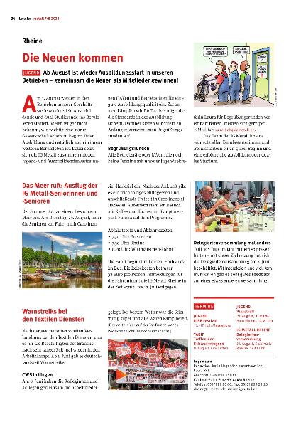 Lokalseite Juli/August 2023