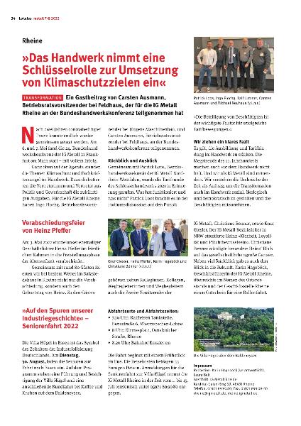 Lokalseite Juli/August 2022