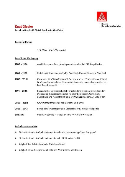 Kurzbiografie Knut Giesler