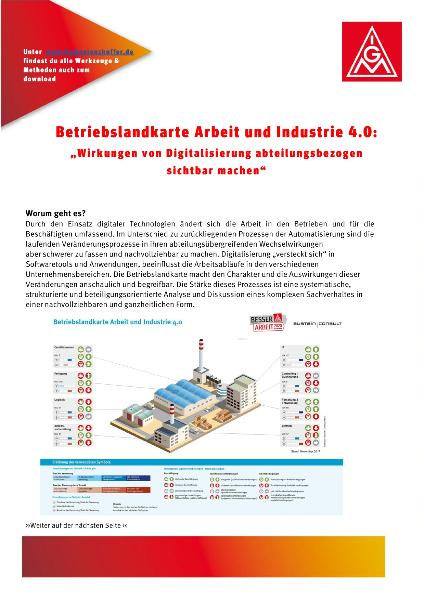 Betriebslandkarte Arbeit & Industrie 4.0